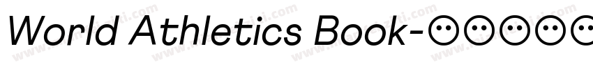 World Athletics Book字体转换